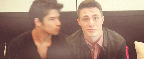 Colton Haynes Tyler Posey.gif